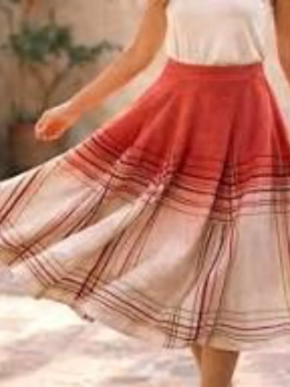 Spring/Summer Collection Linen Skirt' - Picture 6 of 15